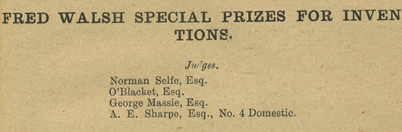 Introduction of Prize for Australian Inventions